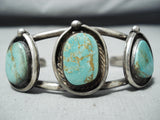 Noteworthy Vintage Native American Navajo Royston Turquoise Sterling Silver Bracelet Old-Nativo Arts