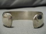 Museum Quality!! Vintage Native American Navajo Heavy Green Turquoise Sterling Silver Bracelet-Nativo Arts