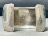 Enormous Vintage Native American Navajo Smooth Sterling Silver Bracelet-Nativo Arts