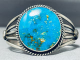 Important Verdy Jake Vintage Native American Navajo Turquoise Sterling Silver Bracelet-Nativo Arts