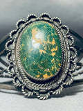 Very Important Vintage Native American Navajo Fox Turquoise Sterling Silver Bracelet-Nativo Arts