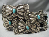 Magnificent Hand Tooled Rare Vintage Native American Navajo Hat Butterfly Concho Belt Old-Nativo Arts