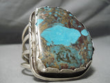 One Of The Biggest Best Vintage Native American Navajo Bisbee Turquoise Sterling Silver Bracelet-Nativo Arts