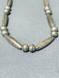 Marvelous Vintage Native American Navajo Sterling Silver Necklace-Nativo Arts