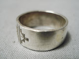 Fantastic Vintage Navajo Sterling Silver & 14k Gold Ring Old Native American-Nativo Arts