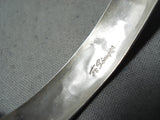 Dancing Donkey Authentic Vintage Native American Navajo Thhomas Singer Sterling Silver Bracelet-Nativo Arts