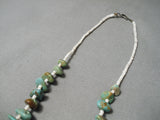 Wonderful Vintage Santo Domingo Royston Turquoise Native American Necklace Old-Nativo Arts