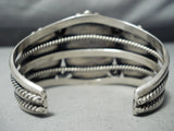 Gigantic Vintage Native American Navajo Old Morenci Turquoise Sterling Silver Bracelet-Nativo Arts