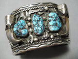 Best Vintage Navajo Turquoise Sterling Silver Wild Native American Bracelet-Nativo Arts