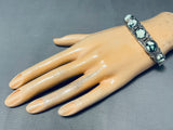 Important Vintage Native American Navajo Tortoise Turquoise Sterling Silver Bracelet-Nativo Arts