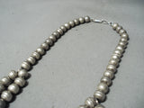 Women's Vintage Native American Navajo Turquoise Sterling Silver Squash Blossom Necklace-Nativo Arts