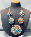 The Most Intricate Vintage Navajo Sterling Silver Squash Blossom Necklace-Nativo Arts