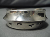 Important Vintage Navajo Running Water Sterling Silver Native American Bracelet-Nativo Arts