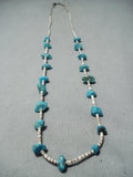 Marvelous Vintage Navajo Turquoise Heishi Necklace Native American-Nativo Arts