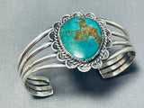 Stunning Vintage Native American Navajo Royston Turquoise Sterling Silver Bracelet-Nativo Arts