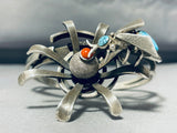 One Of The Most Unique Ever Native American Navajo Turquoise Sterling Silver Bracelet-Nativo Arts