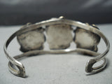 High Grade Vintage Native American Navajo Carico Lake Turquoise Sterling Silver Bracelet Old-Nativo Arts