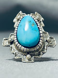 Advanced Silver Work Vintage Native American Navajo Signed Sterling Silver Ring-Nativo Arts