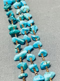 Gorgeous Vintage Native American Navajo Turquoise Heishi Sterling Silver Necklace-Nativo Arts
