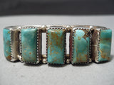 Important Vintage Native American Navajo Fannie Platero Turquoise Sterling Silver Bracelet-Nativo Arts