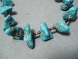 Marvelous Vintage Navajo Turquoise Necklace Native American Old-Nativo Arts