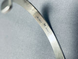 Exquisite Vintage Native American Navajo Sterling Silver And 14k Gold Bracelet Signed-Nativo Arts