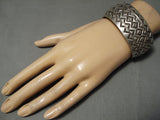 Charles John Vintage Navajo Sterling Silver Native American Bracelet-Nativo Arts