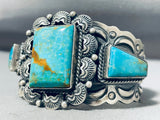 Irregular Shaped Turquoise Native American Navajo Sterling Silver Shell Bracelet-Nativo Arts