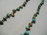 Native American Marvelous Vintage Santo Domingo Royston Turquoise Heishi Necklace-Nativo Arts