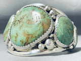 Monstrous Vintage Native American Navajo Royston Turquoise Sterloing Silver Bracelet-Nativo Arts