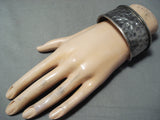 Eve Anderson Vintage Navajo Native American Sterling Silver Bracelet Old-Nativo Arts