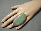 Magnificent Navajo #8 Turquoise Sterling Silver Ring Native American-Nativo Arts