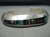 Very Important Vintage Native American Navajo Jim Harrison Turquoise Sterling Silver Bracelet-Nativo Arts