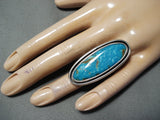 Boyd Jr Signed Navajo Native American Pilot Mountain Sterling Silver Ring-Nativo Arts