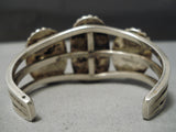 Opulent Vintage Native American Navajo Carico Lake Turquoise Sterling Silver Bracelet-Nativo Arts