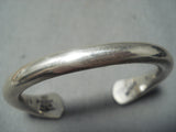 Authentic Important Vintage Native American Navajo Orville Tsinnie Sterling Silver Bracelet-Nativo Arts