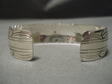 Fabulous Vintage Native American Navajo Blue Turquoise Sterling Silver Bracelet Cuff-Nativo Arts