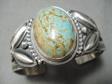 Important Famous Native American Navajo Royston Turquoise Sterling Silver Bracelet-Nativo Arts