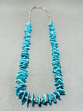 Amazing Vintage Native American Navajo Turquoise Sterling Silver Necklace-Nativo Arts
