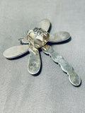 The Best Native American Navajo Turquoise Sterling Silver Shell Dragonfly Ring-Nativo Arts