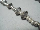 Unprecedented Vintage Native American Navajo Orville Tsinnie Turquoise Sterling Silver Necklace-Nativo Arts