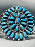 Unforgettable Vintage Native American Zuni Turquoise Sterling Silver Bracelet-Nativo Arts
