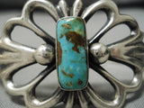 Amazing Vintage Native American Navajo Royston Turquoise Sterling Silver Bracelet-Nativo Arts