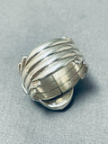 Authentic Vintage Native American Navajo Ben Begaye (d) Sterling Silver Lapis Ring-Nativo Arts