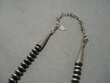 Museum Quality Vintage Navajo Charoite Sterling Silver Native American Necklace-Nativo Arts