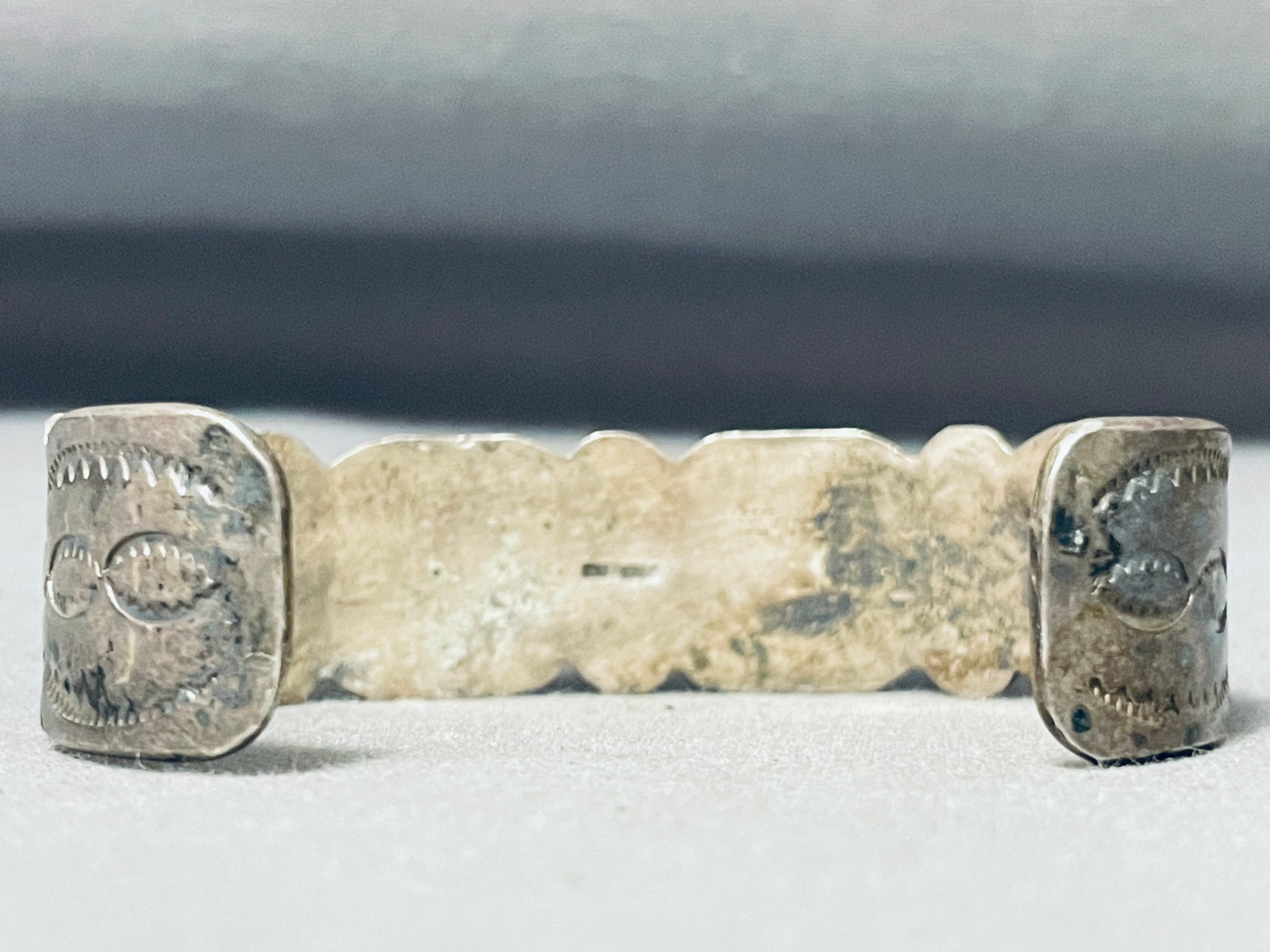 Brilliant Vintage Native American Navajo 5 Coral Sterling Silver Brace ...