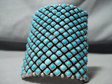 One Of The Best Ever Native American Navajo Turquoise Sterling Silver Bracelet-Nativo Arts