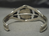 Collector Vintage Native American Navajo Bisbee Turquoise Sterling Silver Bracelet Old-Nativo Arts