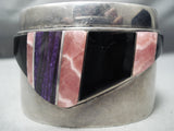 Jackson Woolsey Vintage Native American Navajo Sugulite Sterling Silver Bracelet Old-Nativo Arts