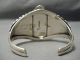 Quality Vintage Native American Navajo Carico Lake Turquoise Sterling Silver Bracelet-Nativo Arts